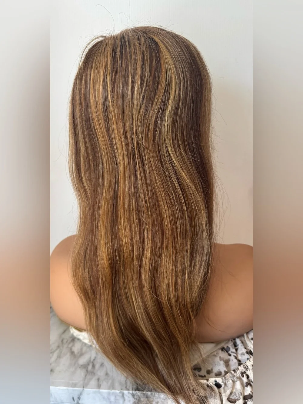Monofilament Lace Top hand made 100% Human hair 20 in long - natural look